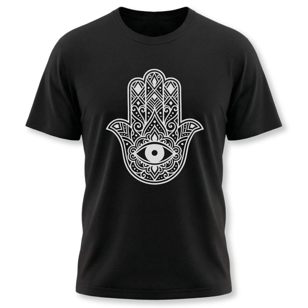 Hamsa Hand Evil Eye T-Shirt | Hand of Fatima Protection Symbol Graphic Tee