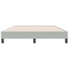Łóżko Box Spring Bez Materaca Jasnoszary 140X220 Cm Aksamit