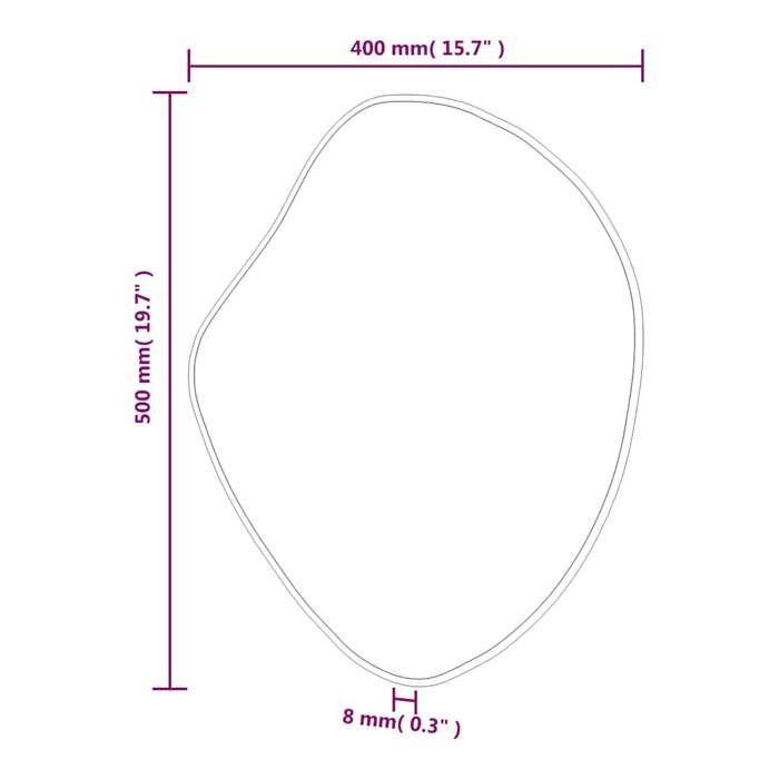 VidaXL Wall Mirror Makeup Vanity Cosmetic Bedroom Decoration Bathroom Living Room Interior Gold 348250