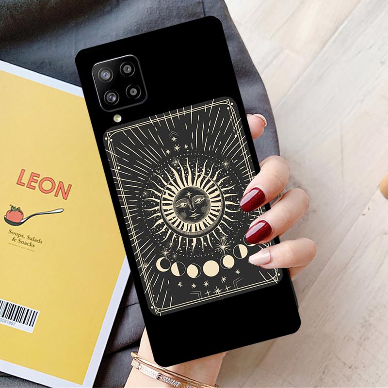 Sun And Moon Star For Samsung Galaxy A55 A35 A15 A22 A32 A52 A54 A34 A14 A53 A33 A56 A36 A26 A16 A05 A06 Case