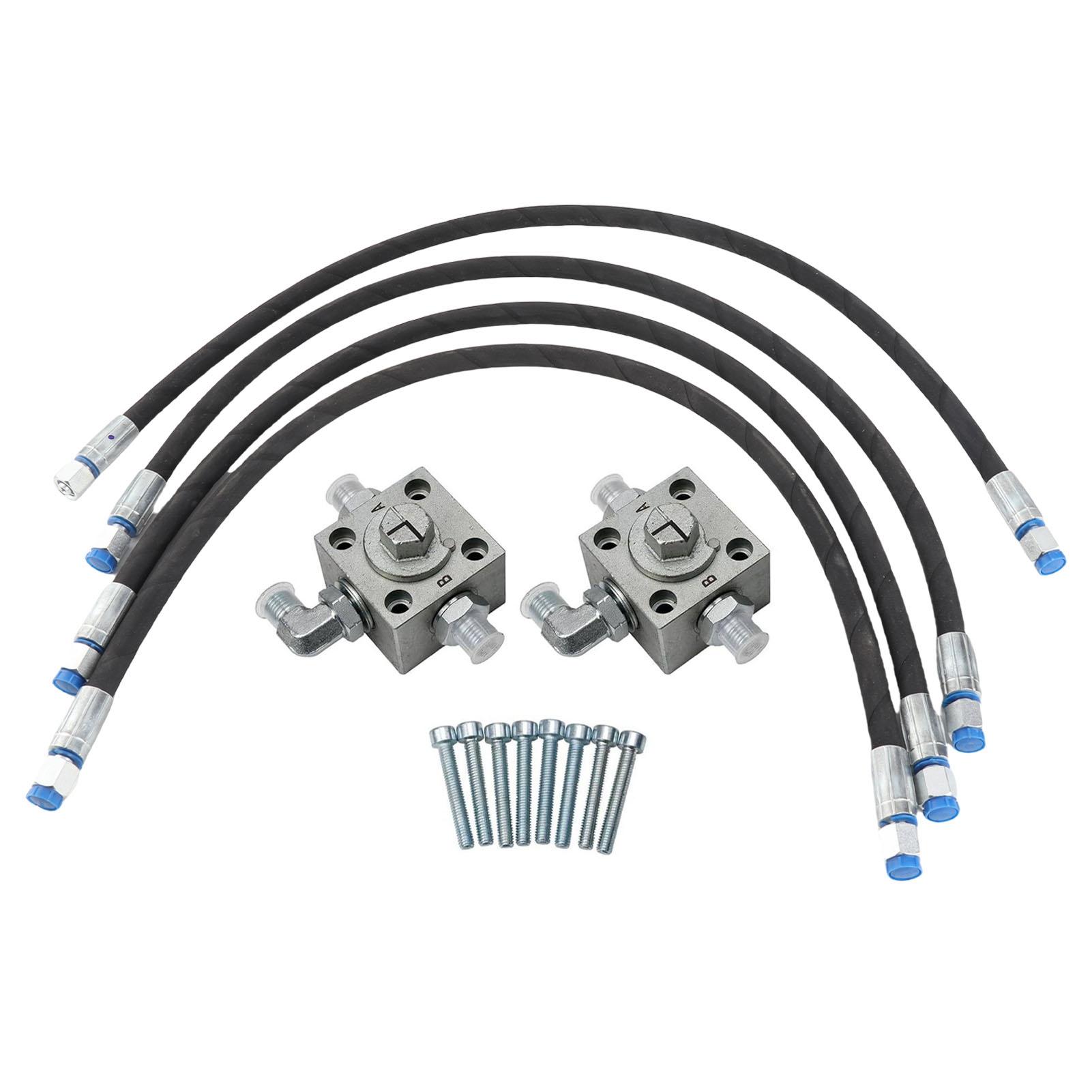 

2Pcs 3 Way Diverter Valve for 12 Ton Chinese Mini Excavator with 31in Flexible Hoses