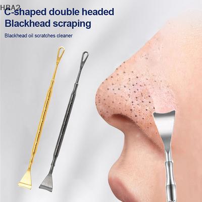1 Pcs Double-ended Rounded Blackhead Remover Shovel Facisl Cleaning Black Dots Pimple Comedone Extractor Skin Care Tool