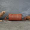 Genuine Leather Rivet Cylinder Bag Retro Vegetable-tanned Niche Design Single-shoulder Crossbody Bag