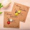 Pack of 10pcs Zinc Alloy Ladybird Daisy Keychain Charm Lightweight Nature Inspired Accessories For Bags Keys
