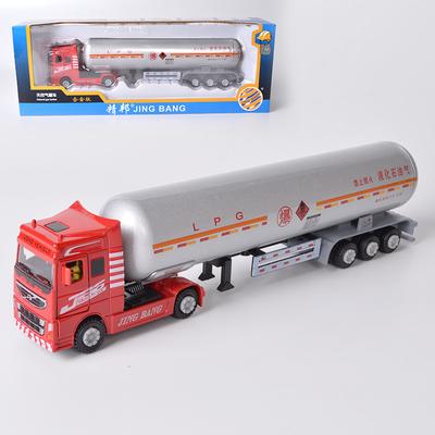 1/60 Legierung Baufahrzeuge Modell Spielzeug Simulation Diecast Erdgas Tankwagen Jungen Geschenke B276