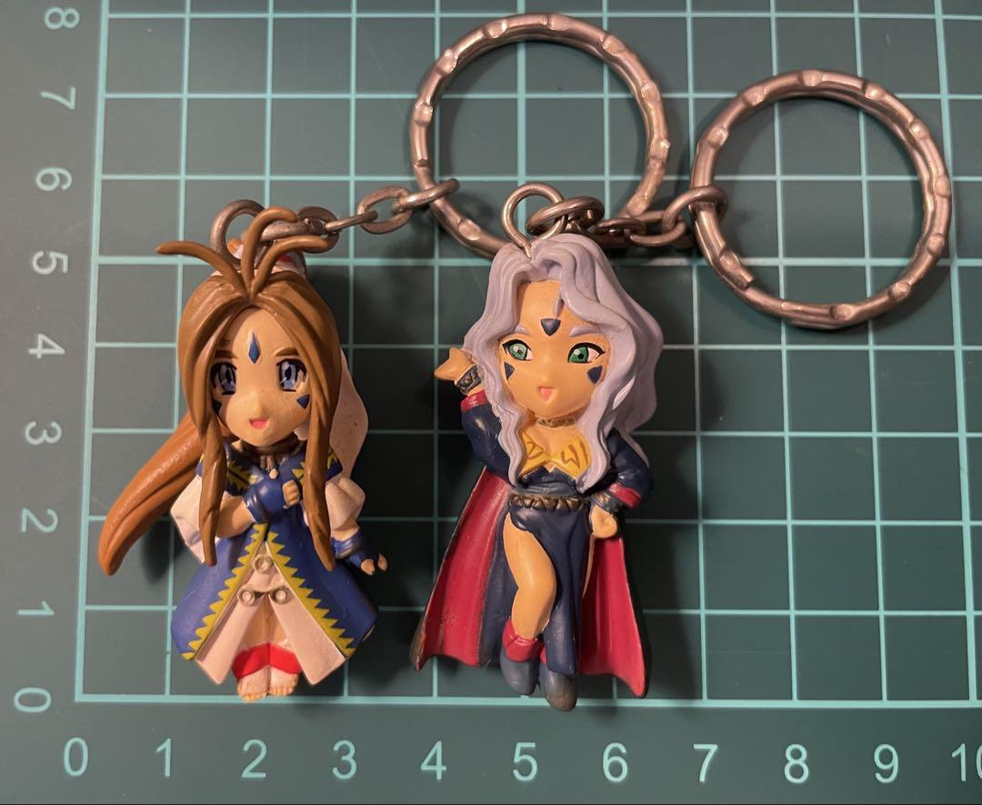 

[USED] Ultra Rare Ah! My Goddess Belldandy Urd Figure Keychain