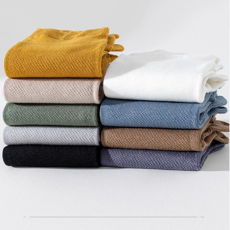 5 Pairs Spring Summer Women Socks Soft Mesh Breathable Cotton Sweat Absorbent Five Finger Socks Outdoor Sports Split Toe Socks