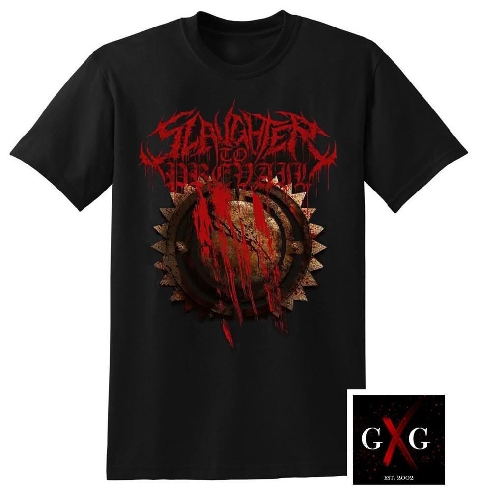 SLAUGHTER TO PREVAIL cd lgo BLOODY GEAR Официальная Футболка XL Новый grizzly kostolom Унисекс Футболка XL