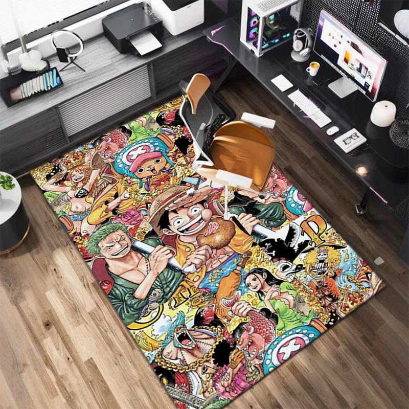 Starring the Japanese Cartoon ONE PIECE Monkey D. Luffy Carpet Is Suitable for Living Room and Bedroom Doormats Office Balcony Decorative Carpet V20