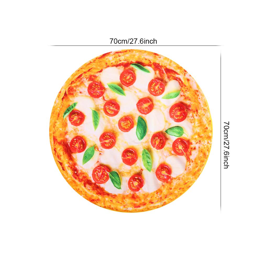 Soft Washable Simulation Pizza Warm Keeping Dog Cat Blanket Pets Sleep Rest Mat Pad