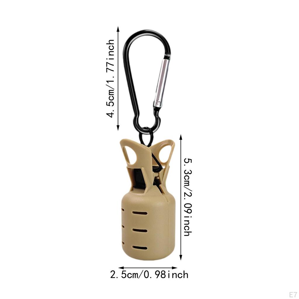 6 Fishing Hook Bonnets with Carabiners for Outdoor Use