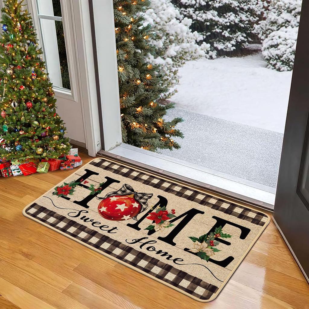 Autumn Entrance Floor Mat Holiday Indoor and Outdoor Welcome Mat Anti-Slip Kitchen Bedroom Carpet Home Decoration