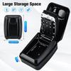 Key Lock Box for Outside, Key Safe Wall Mounted Outdoor Waterproof Extra Large Key Box 12-Digit Combination Key Storage Box with Weatherproof Cover