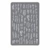 HD Klare Nagelstempelplatten Englische Buchstabenmuster Französische Maniküre-Schablonen Maniküre-Werkzeuge