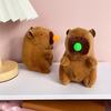Adorable Soft Capybara Plush Keychain Cute Stress Relief Toy For Kids In Yellow Orange Green Purple