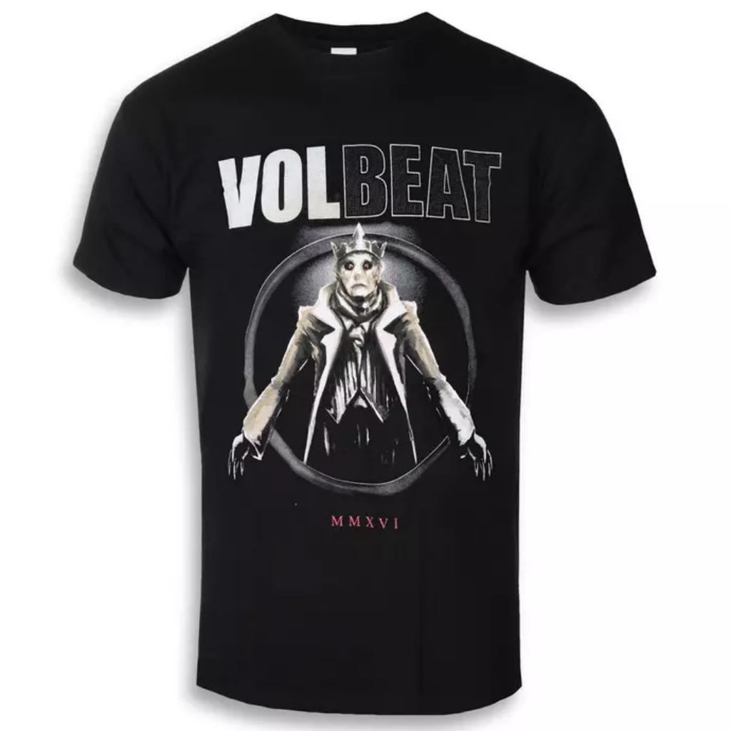 Volbeat Spark Artistic Pattern Rockabilly Metal Band TShirt Casual Street Style Cotton TShirt For Unisex And Unisex