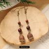 Retro Handmade Plant Fruit Earrings Pine Cone Literature and Art Chinese Medicine Dried Fruit Niche Creative Earrings Women
