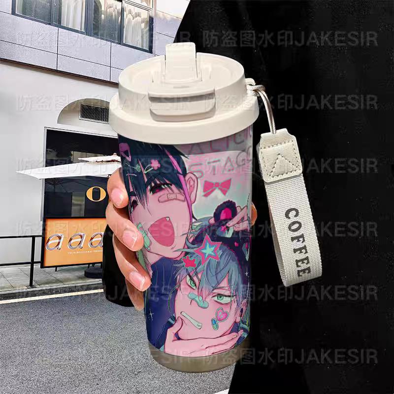 Stranger Things Insulated Tumbler - Stainless Steel Dual Lid Sippy Cup for Coffee & Cold Drinks