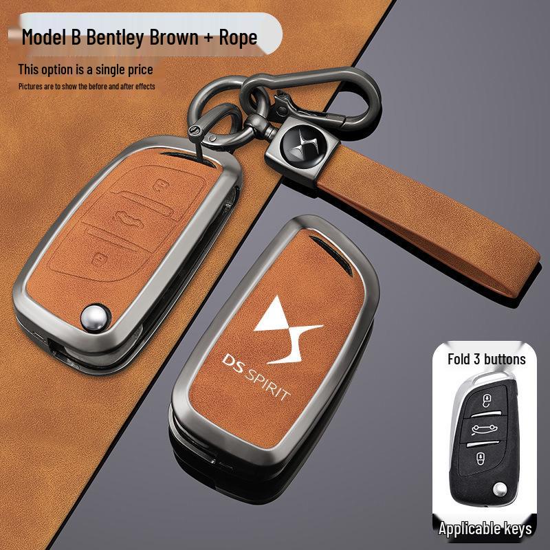 Etui na klucze DS9: Metalowa Klamra Obudowy do Kluczy Samochodowych DS7, DS3EV, DS4, DS5, DS6