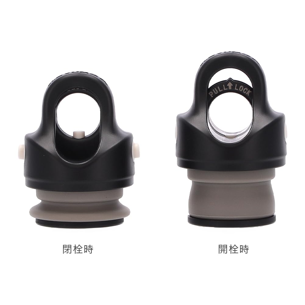 RevoMax V3 Vacuum Insulated Flask DWF-12427B, Fire Red, 355mL Slim, One-Touch Operation, Keeps Drinks Hot or Cold, Suitable for Carbonating.