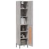 VidaXL Highboard Sonoma Grey 34.5x34x180 Cm Engineered Wood 3199119