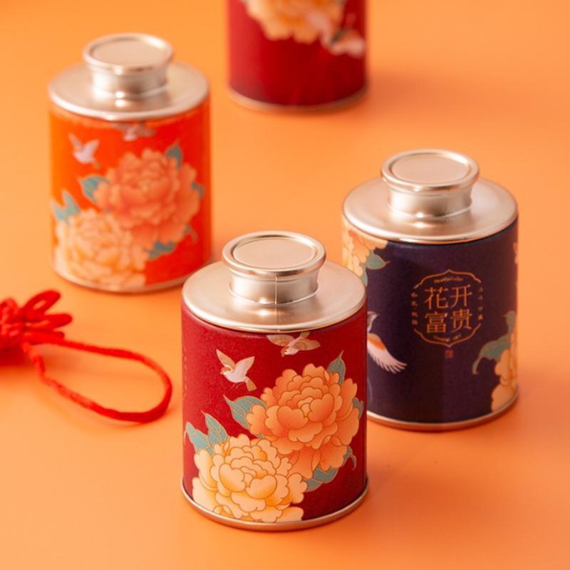1/3 Pcs Mini Portable Empty Tea Can Household Green Black Tea Sealed Jar Portable Home Small Tea Packaging Box Storage Boxes