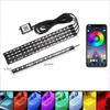 Car Interior Lights,5V LED Strip Lights with USB Adapter,Ambient Car Lighting Kit,App & Remote Control Music Sync Color Change Strip Lights For Trucks