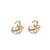 Yhpup Ocean Style Non-Piercing Glossy Metal Starfish Ear Bone Clip Earrings PVD Plated Stainless Steel Charm Fashion Jewelry
