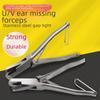 Livestock Ear Tag Plier Save Labor Portable Metal Ear Notcher Hole Punch Plier Animals Ear Tag Puncher Applicator for Farm Pig