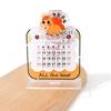 2026 Card Inser 2D Acrylic Desktop Calendar Cartoon Cute Pony Office School Bookmarks  Clips Decorative 2026  Year Gift