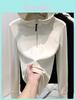 Plain Color Double Sided Fleece Hoodie For Women With Zippered Design For Casual Winter Wear