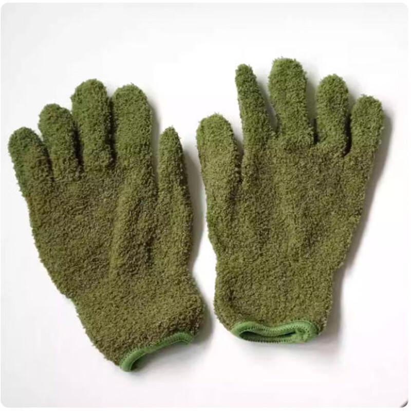 Xingelang Thickened Coral Fleece Cleaning Gloves