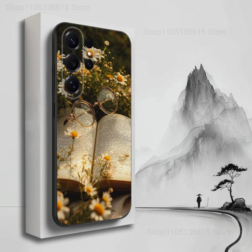 

Autumn warm book Atmosphere Case For Samsung S25,S24,S23,S22,S21,S20,S10,S9,Ultra,Plus,Lite,FE,Soft Silicone Black Cover SamsungS21FE