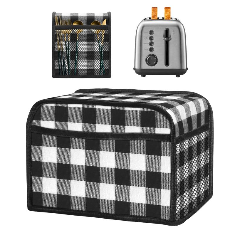 Toaster Cover Super Soft Appliance Cover Machine Washable Toaster Cover With Pocket For Most Standard 2 Slice Toasters