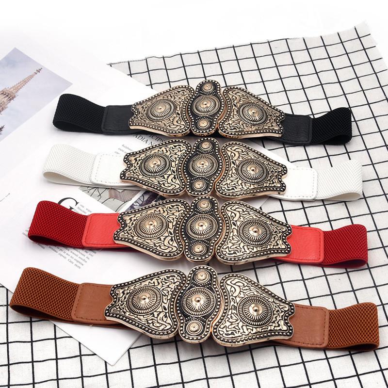 Fashion Pu Leather Wide Waist Belt For Dresses And Coats With Hook Closure For Stylish Outfits