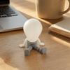 Translucent Bulb Night Light 3D Printed Articulated LED Glow-in-the-Dark Action Figure, Posable Head with Cute Mini Desk Lamp Movable Joints, Creative