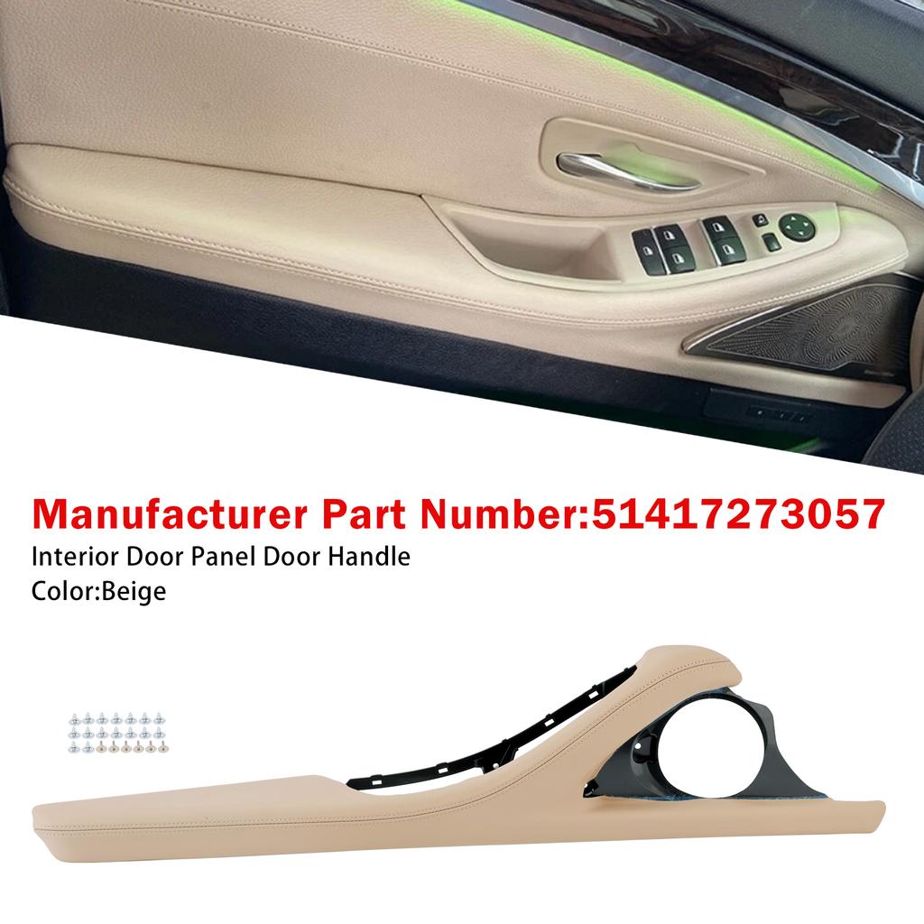 1x Interior Door Panel Door Handle Beige For BMW 5 Series F11 F10 F18 2010-2017