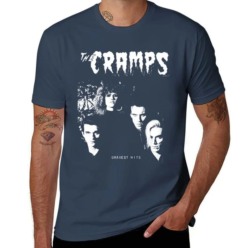 The Cramps Gravest Hits T-shirt t-shirts grafiska t-shirts löst sittande t-shirts animefigurer djurtryck för pojkar herr träningsskjortor