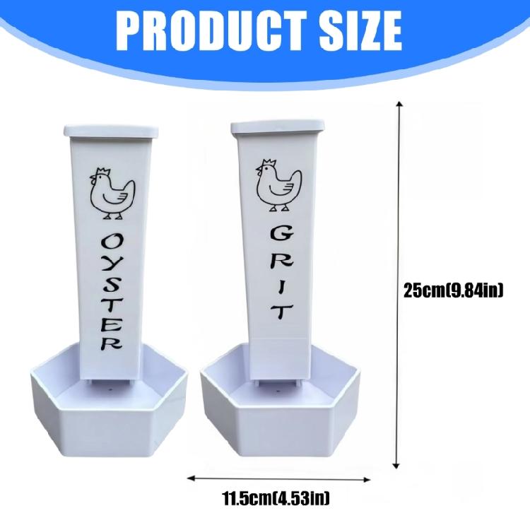 Chicken Coops Accessory Oysters Shell And Grits Feeders Practical Poultry Feeders for Efficient Poultry Nutritions