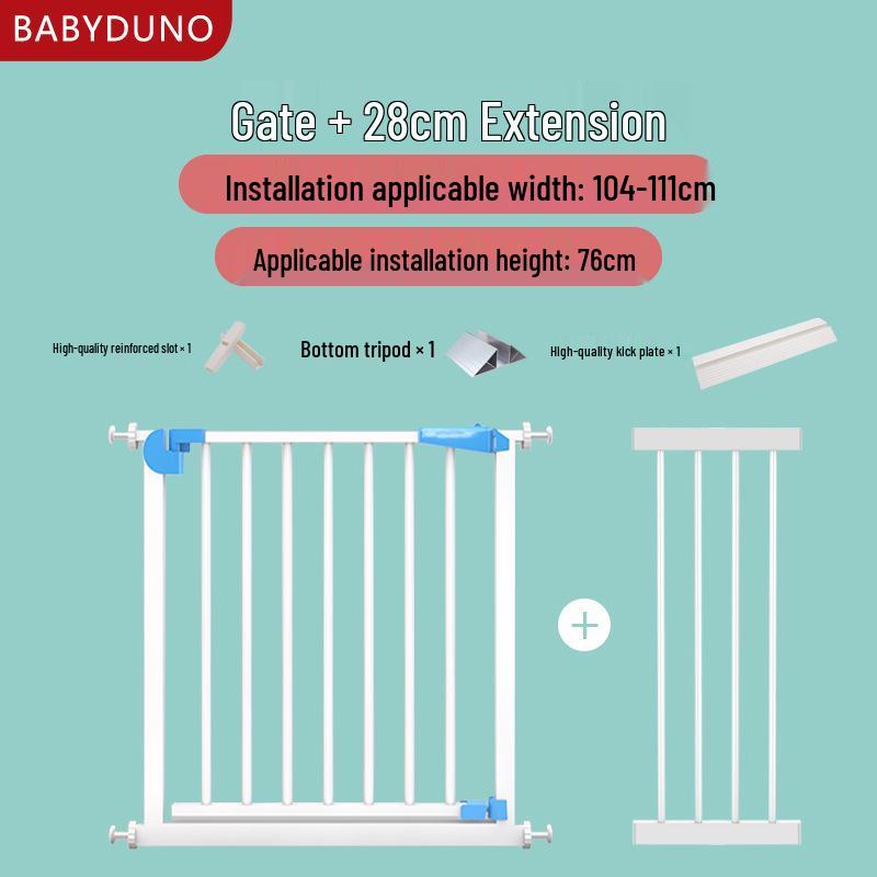 Child & Pet Safety Gate: No-Drill Stair & Door Guard Fence