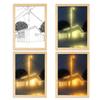 INS Deco Led Light Painting USB Plug Dimming Wall Artwork Table Lamp Gift Indoor Sunlight Window Wooden Photo Night Luminous
