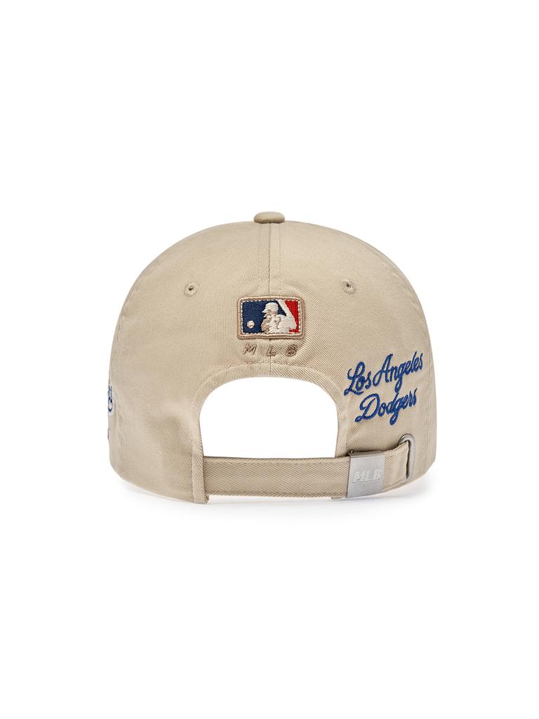 Emelbi Cooperstown Patch Unstructured Ball Cap La (Beige)