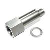 Aluminum Coolant Temp Sensor Adapter Set M12x1 5 Male To 3 8 Pipe Thread Female For Automotive Applications