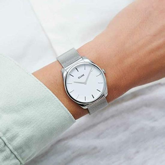 Authorized Dealer Cluse Watch CW0101201002 Boho Chic 38mm Silver Dial [CLUSE] Women's Mesh/White