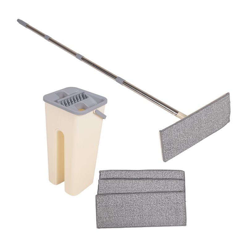 Wet And Dry Use Hands Free Wringing Floor Cleaning Mop For Wet Dry Use On Hardwood Laminate Flat Mop