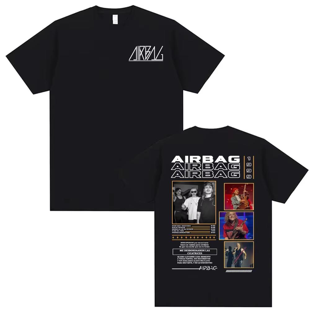 

rock band AIRBAG 100cotton Unisexs shirt Summer oversized Cover album graphics shirts Womens Y2k rock Hip Hop streetwear Tshirt 2XL