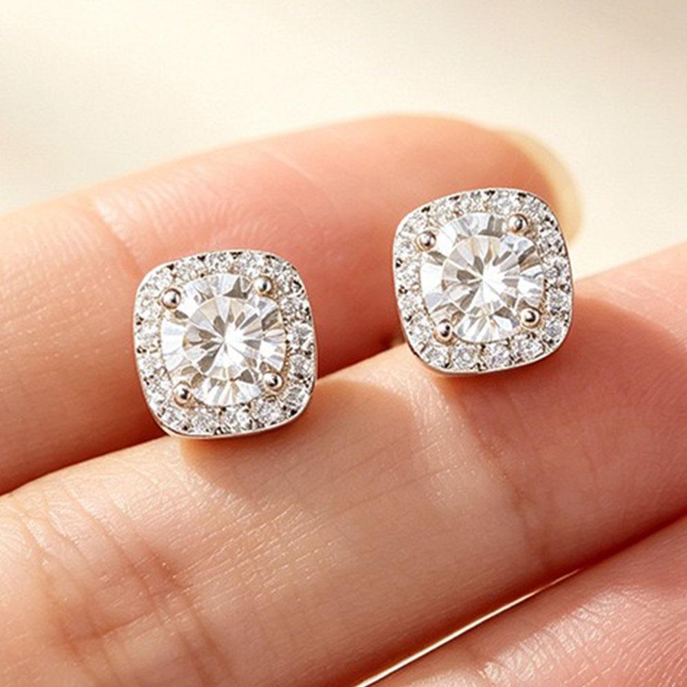 Xiaomi 925 Sterling Silver Vintage Earrings For Women Trendy Simple Geometric CZ Earring Jewelry Prevent Allergy Party Accessories