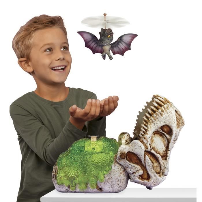 GrossMos Flying - Découvre Ton Dinosaure Volant - Bleu - 3 Modèles À Collectioner