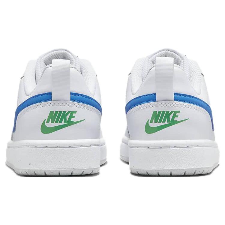 New Nike Court Borough Low 2 'White Blue Green' GS BQ5448-123