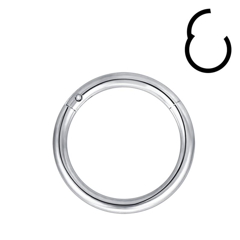 

ZS 1 шт. 20/18/16G кольцо из нержавеющей стали 316L носовое кольцо для мужчин круглый кликер хрящ уха козелок ушная раковина пирсинг ювелирные изделия 6/7/8/9/10 мм 16g 1.2mmX10mm